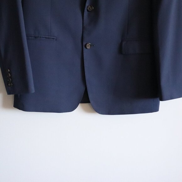 Ralph Lauren Men's Blue 44L Single-Breasted Wool V-Neck Formal Lined Blazer - Picture 12 of 15